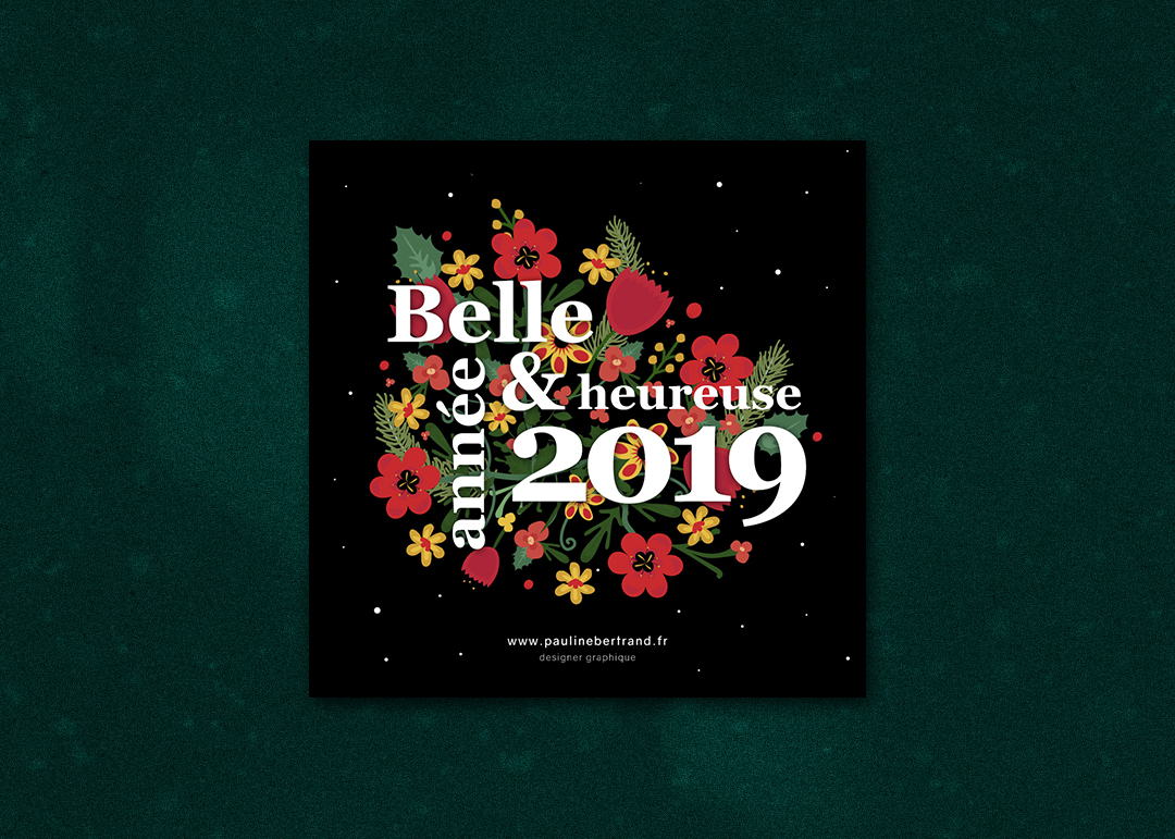 Carte de voeux Pauline Bertrand 2019