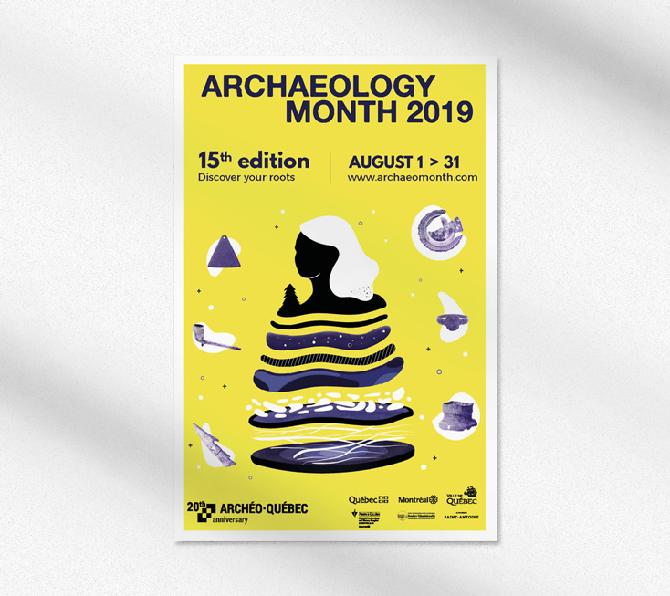 Intérieur brochure 15e édition du Mois de l'archéologie organisé par Archéo-Québec