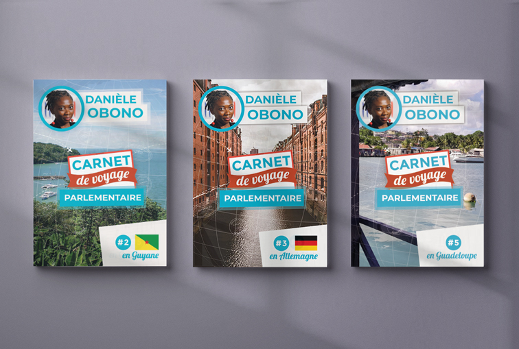 Mock up Carnet de voyages parlementaire à la Réunion Danièle Obono 