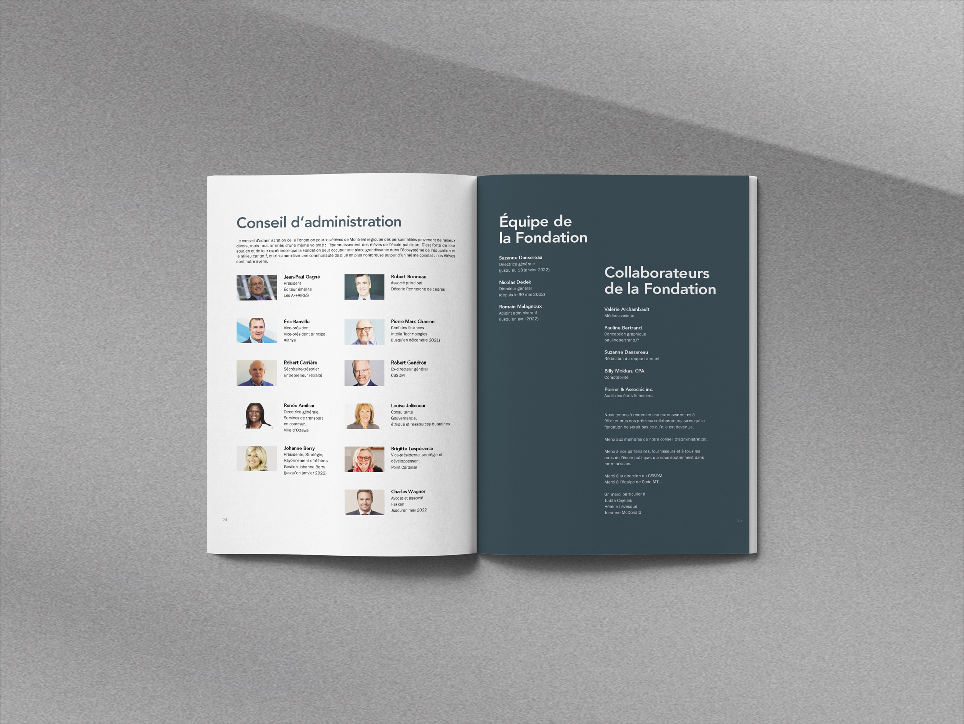 rapport annuel 2021 2022 FEM Montréal