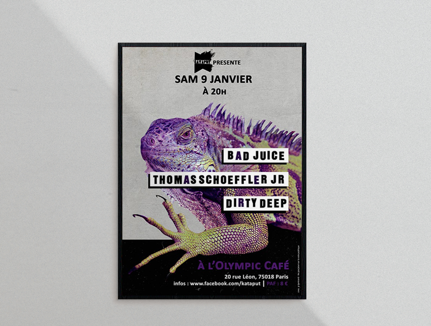 Poster concert Dirty Deep 